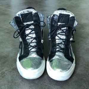 Giuseppe Zanotti Foil Sneakers
